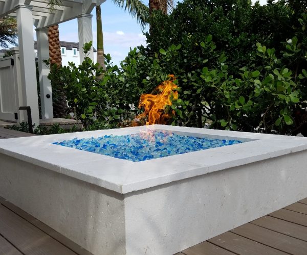 Firepit with Glass Accent | Jacobs Total Gas Services - Expert Propane & Natural Gas Installation Services in Naples, Marco Island, Bonita Springs & Estero